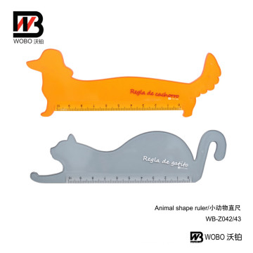 2016 Office Stationery Measuring Animal Shape Cartoon Plastic Ruler